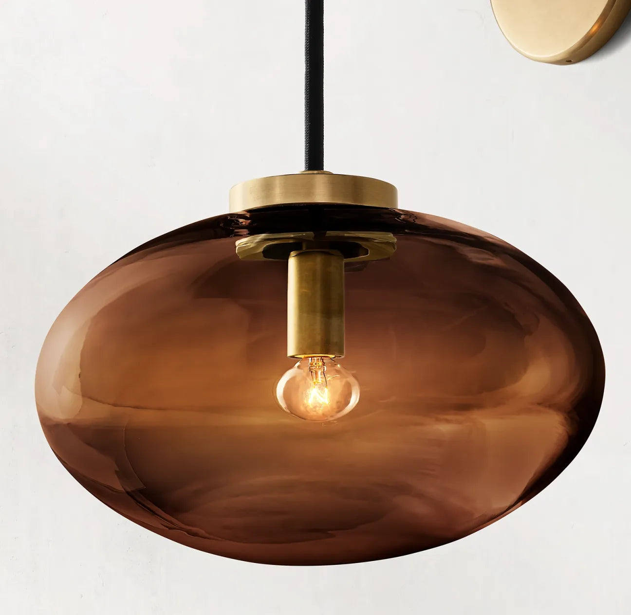 Carber Wall Sconce Amber Color