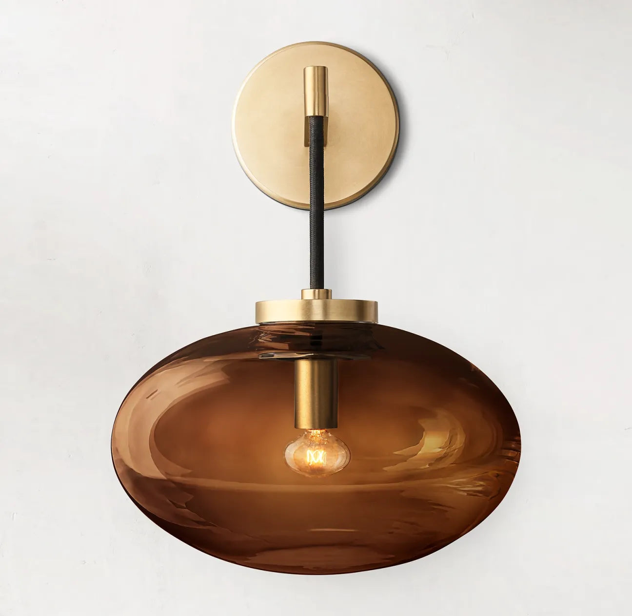 Carber Wall Sconce Amber Color