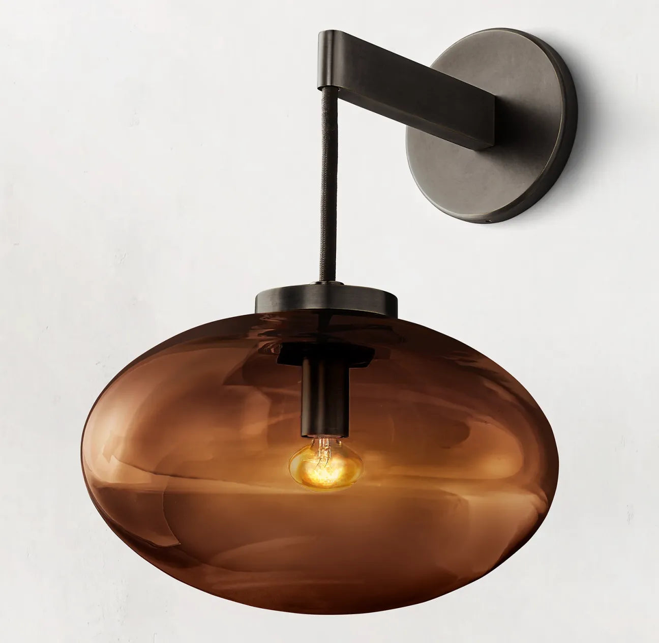 Carber Wall Sconce Amber Color