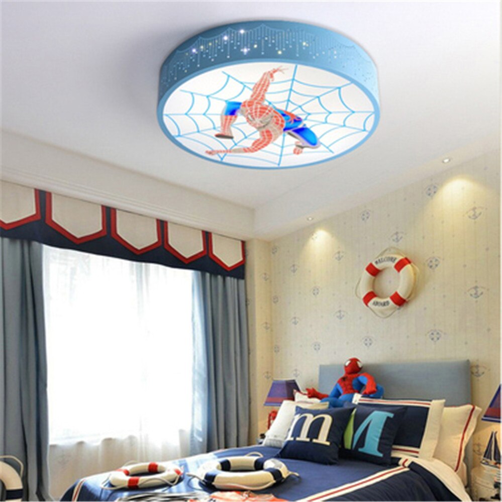 Children Spider Man Hero Led Ceiling Chandelier