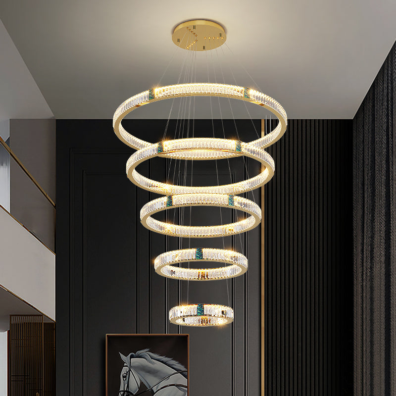 Golden Villa Ring Chandelier