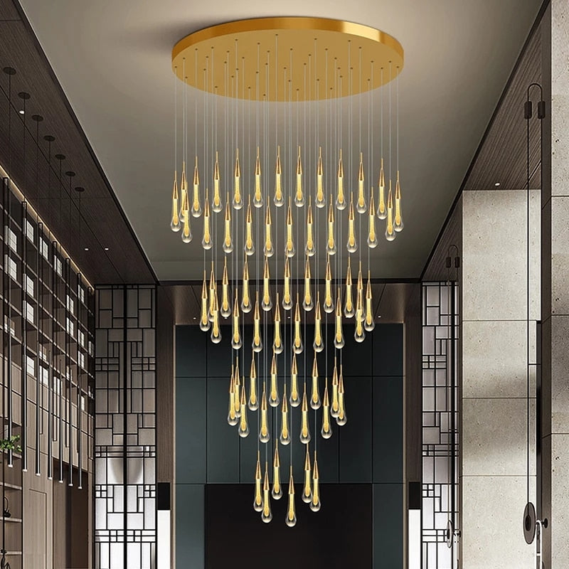 Modern Long Stair Chandelier