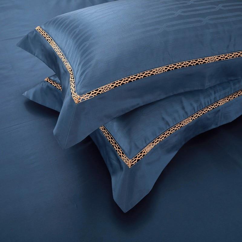 Midnight Blue Egyptian Duvet Set