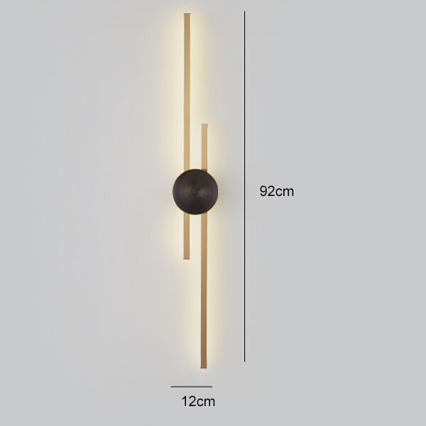 Luxury Minimalist Creative Copper Wall Lights