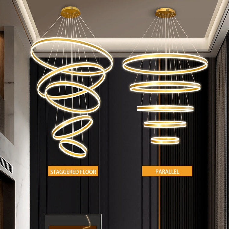 Large Modern Ring Chandelier