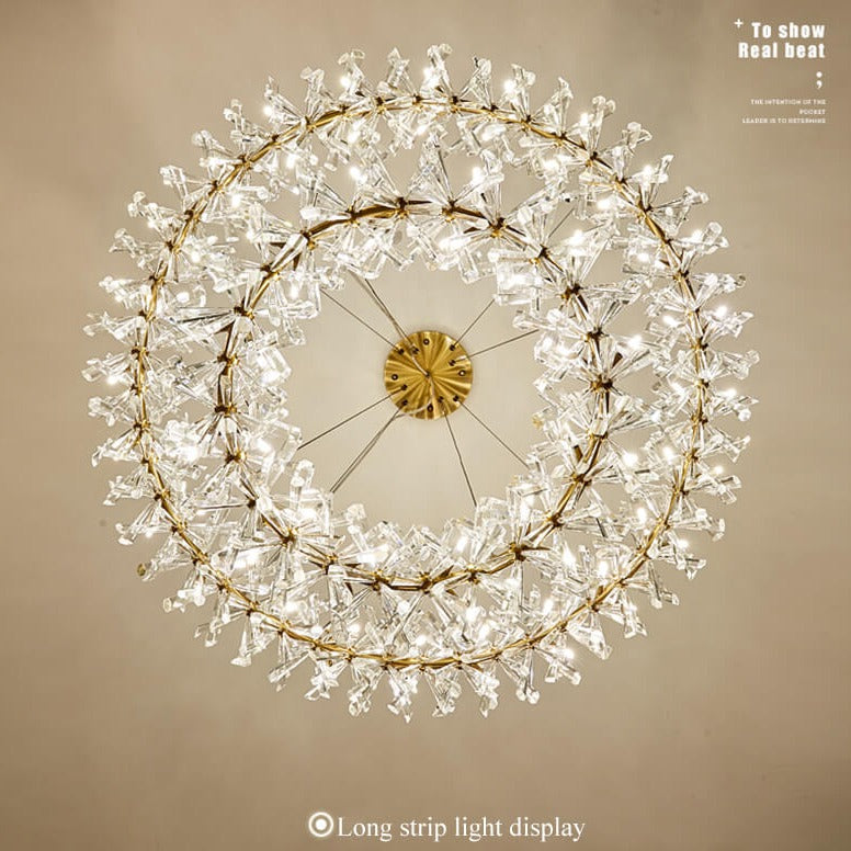 New Luxury Crystal Flower Chandelier