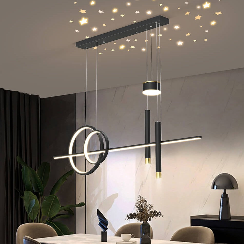 New LED Stars Projection Chandelier