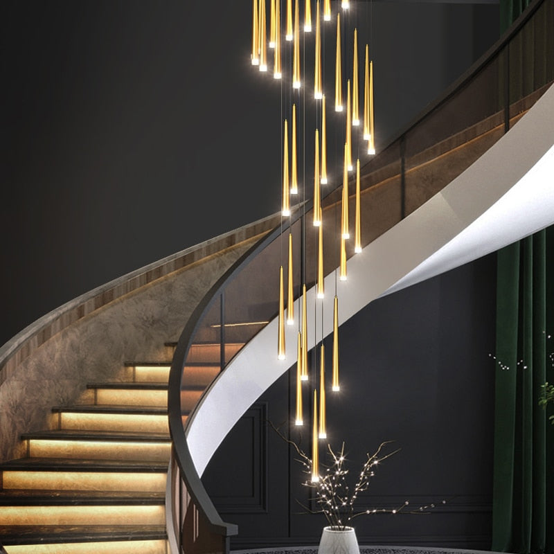 Long Stair Chandelier