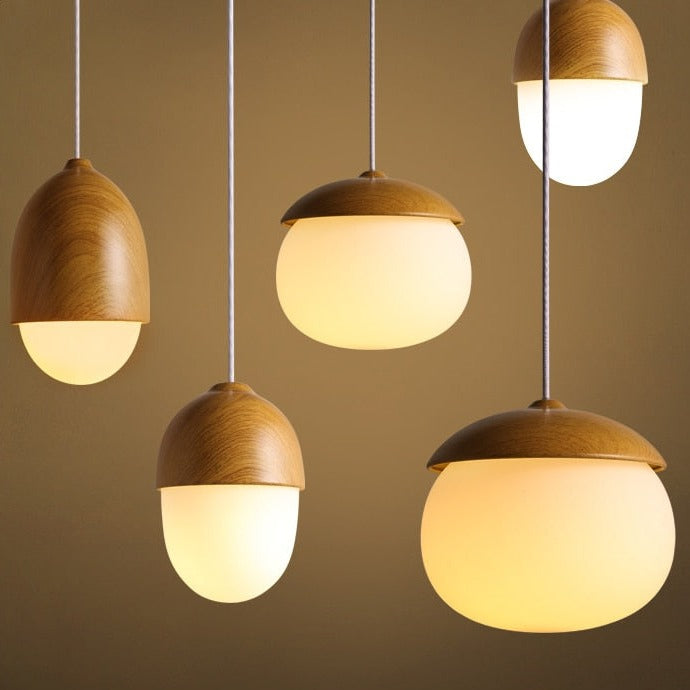 Nuts Acorn Small Mushrooms Hanging Lamp