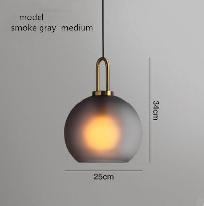 Glass Ball Modern Single Pendant Lights