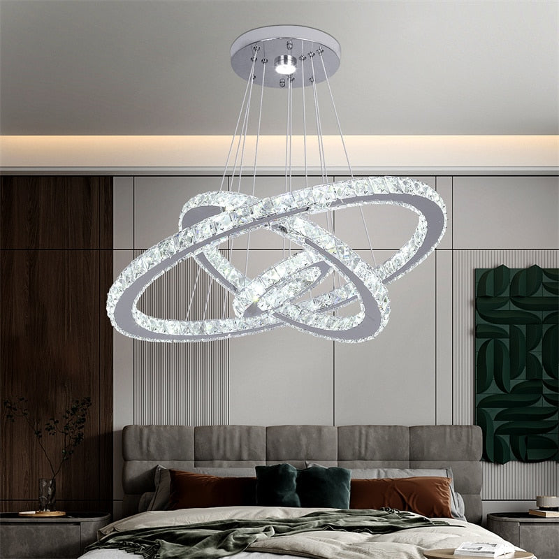 Apollo 3 - Modern Crystal Led Lights Chandelier