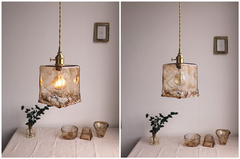 Modern Brass Glass Pendant Lights