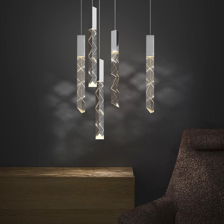 Rectangle Loft LED Chandelier