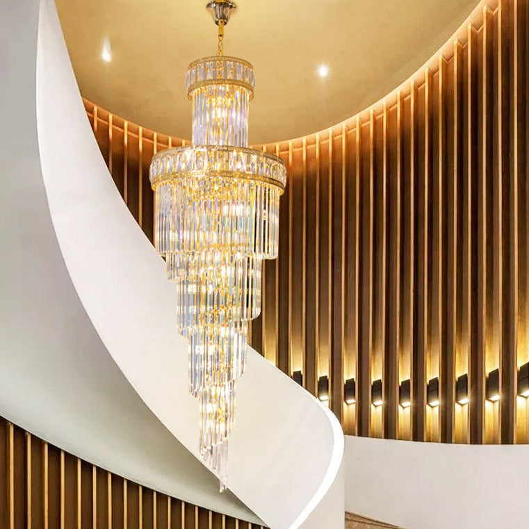 Loft Stair Rotating Long Chandelier