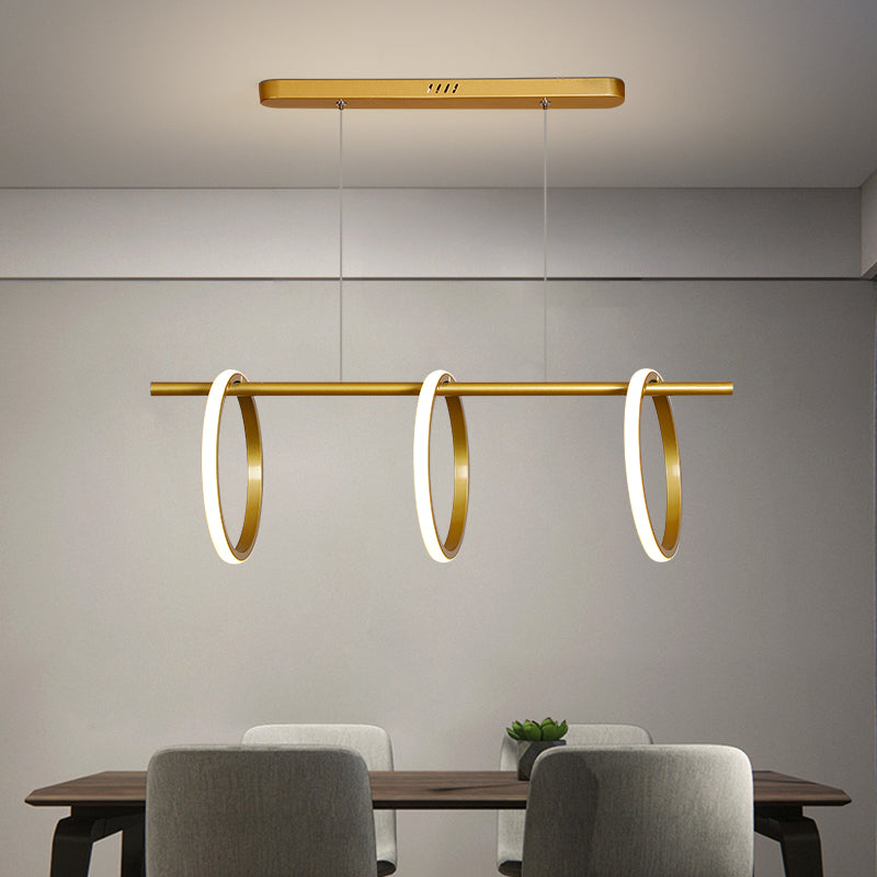 Led Rings Hanging Chandelier