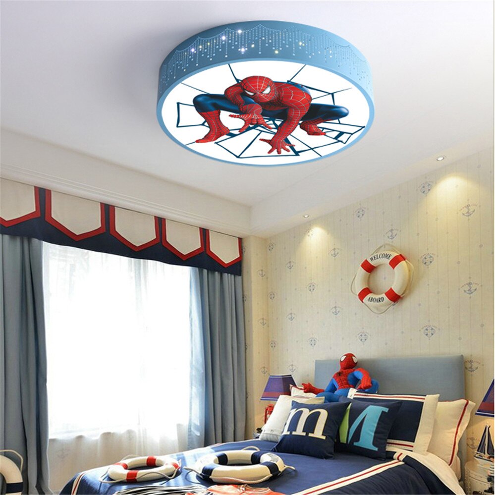 Children Spider Man Hero Led Ceiling Chandelier