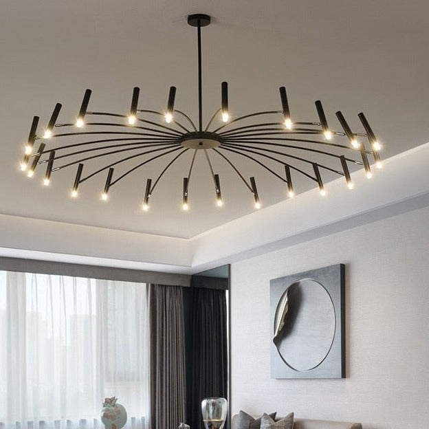 Bent and Adjustable Led Chandelier