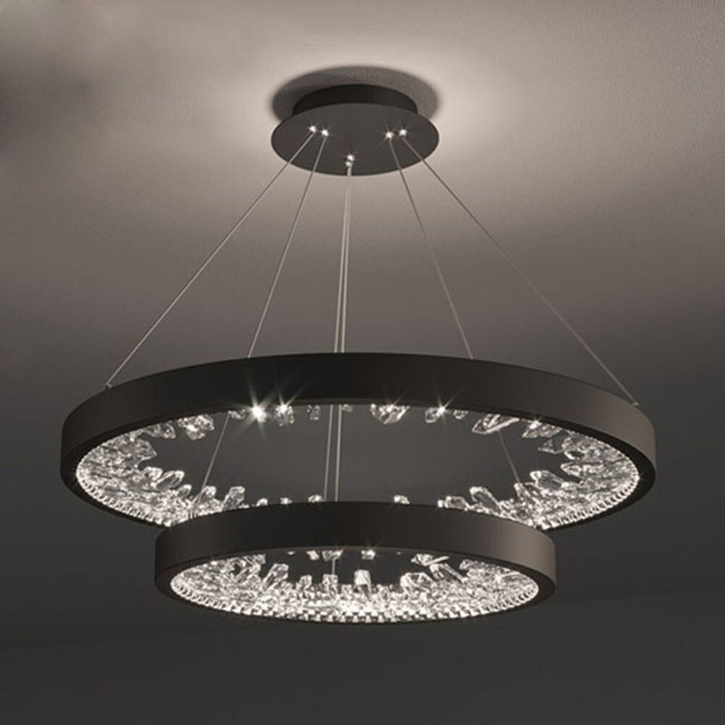 New Modern LED Crystal Glass Lamp Salon Home Bedroom