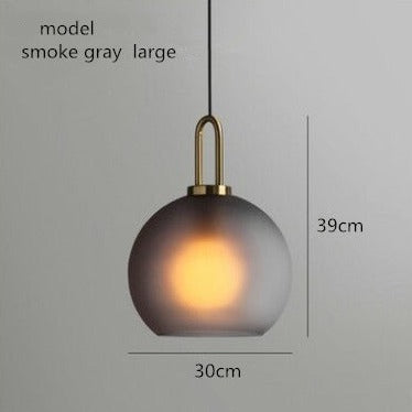 Glass Ball Modern Single Pendant Lights