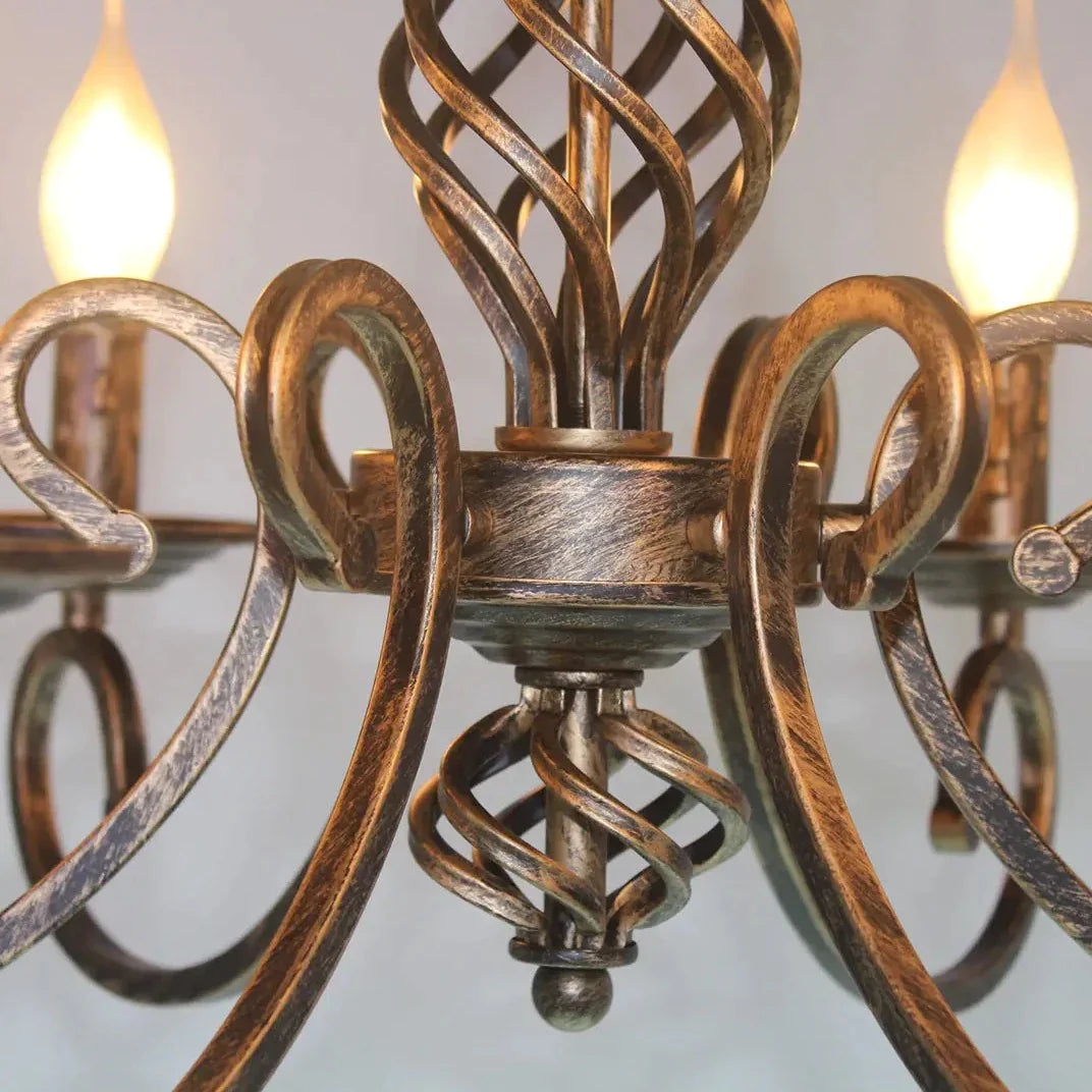 Antique Bronze Hanging Chandelier