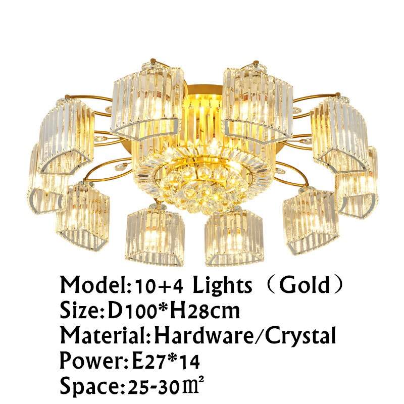 Modern Ceiling Circle Crystal Chandelier