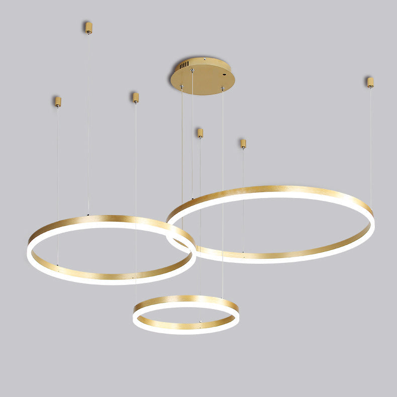 Art Deco Gold Shape Pendant Led Chandalier