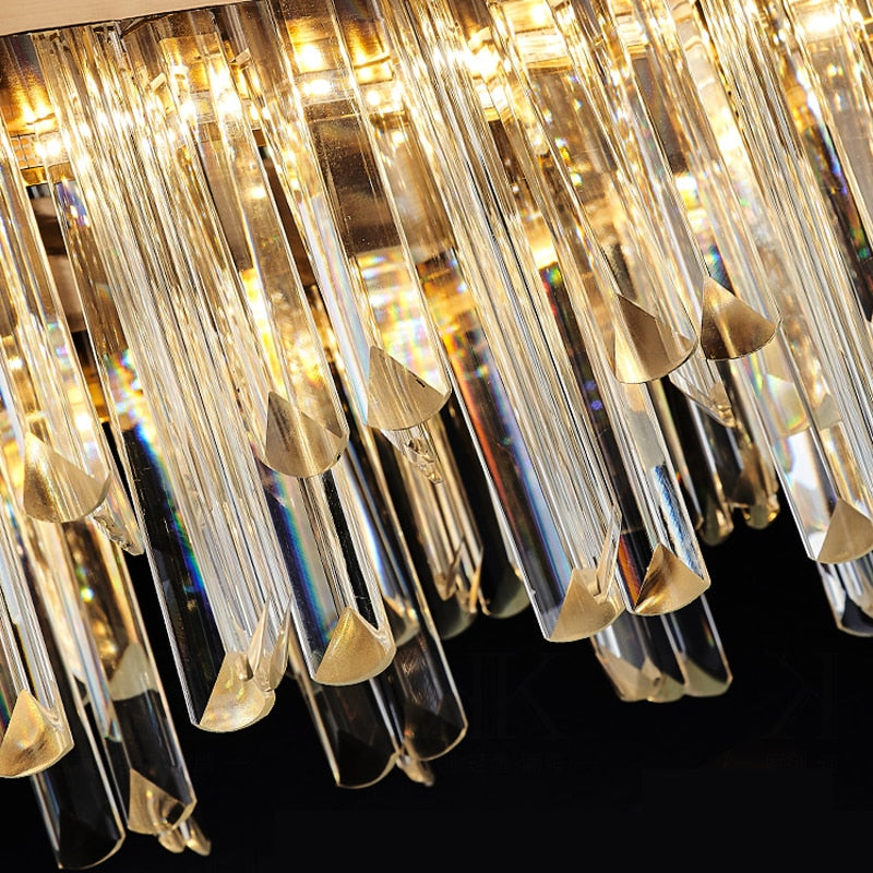 Modern Gold Luxury Crystal Chandelier