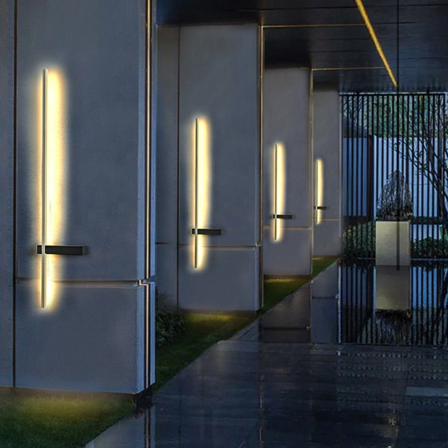 Modern Long Wall Outdoor Light