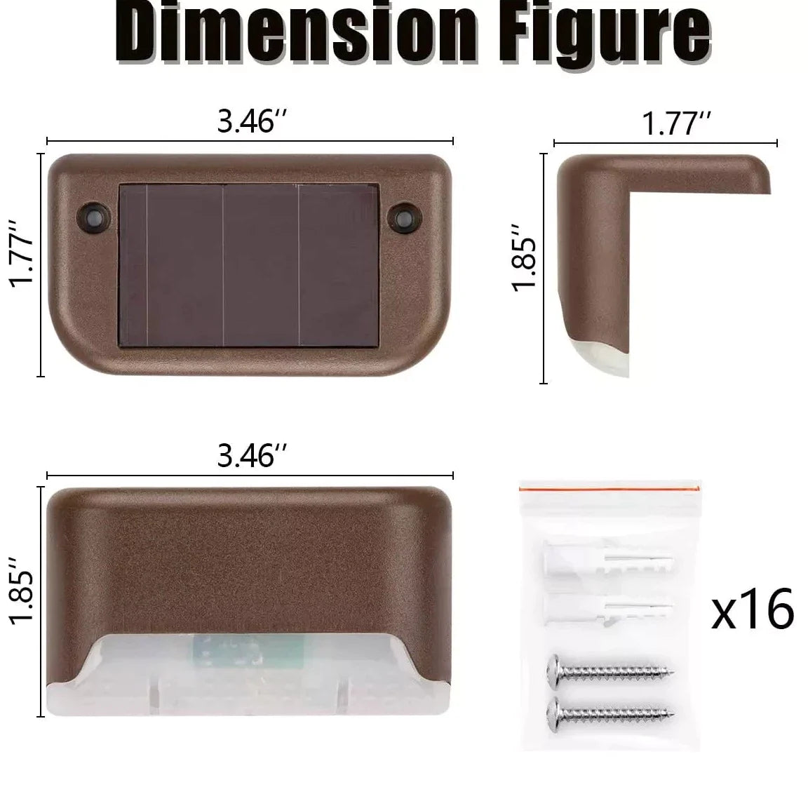 Waterproof LED Solar Stair Lights