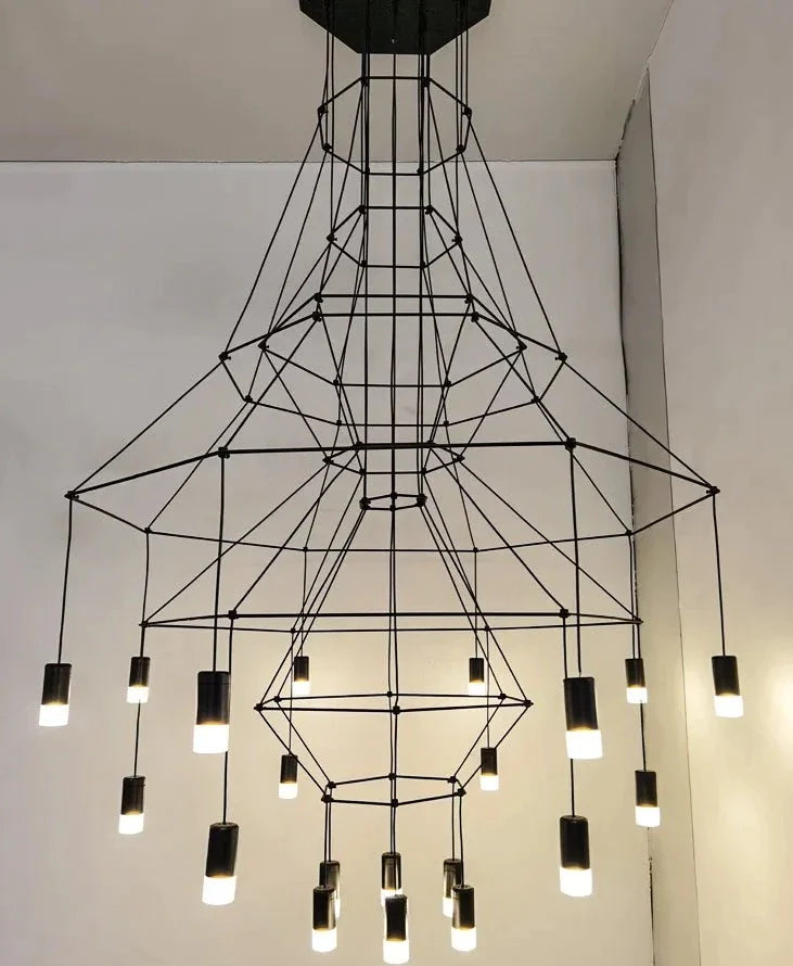 Postmodern Long Chandelier