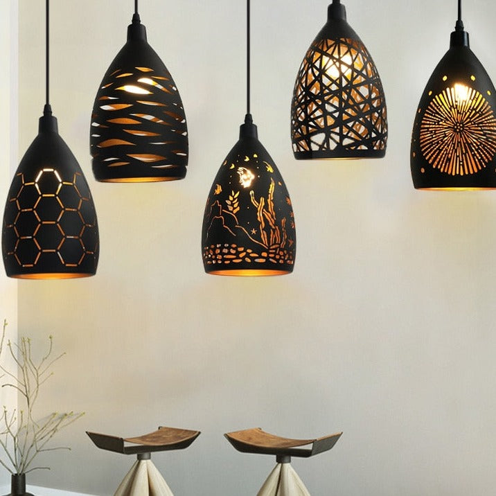 New Hollow Metal Cage Pendant Lamp