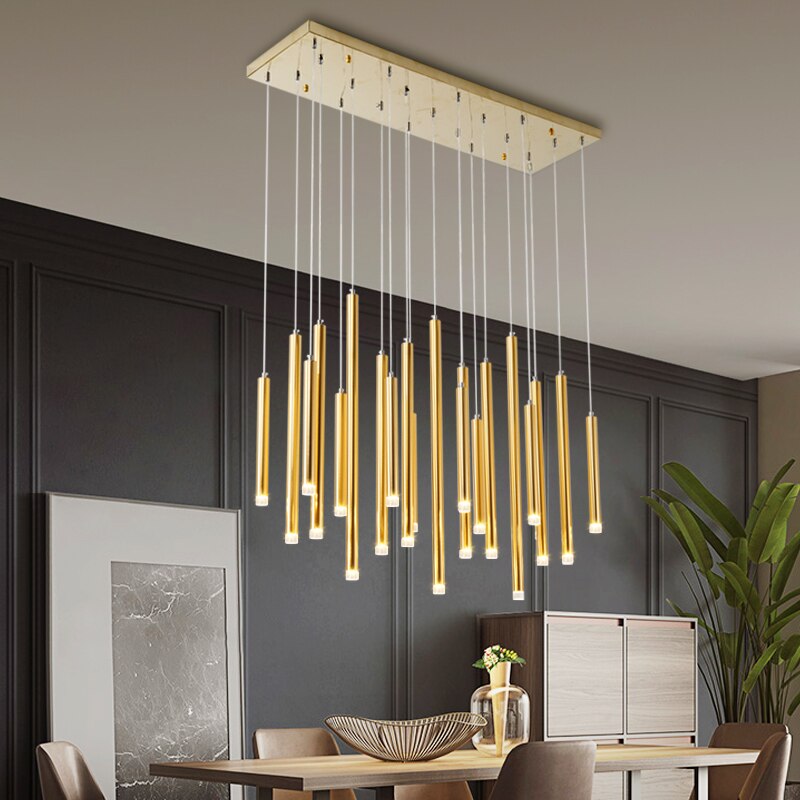 Modern Tube Combination Chandelier