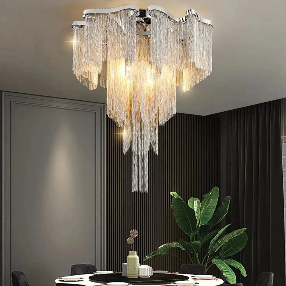 Modern Tassel Ceiling Chandelier