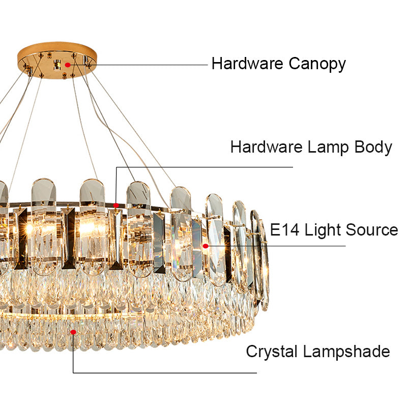 Large Crystal Chandelier