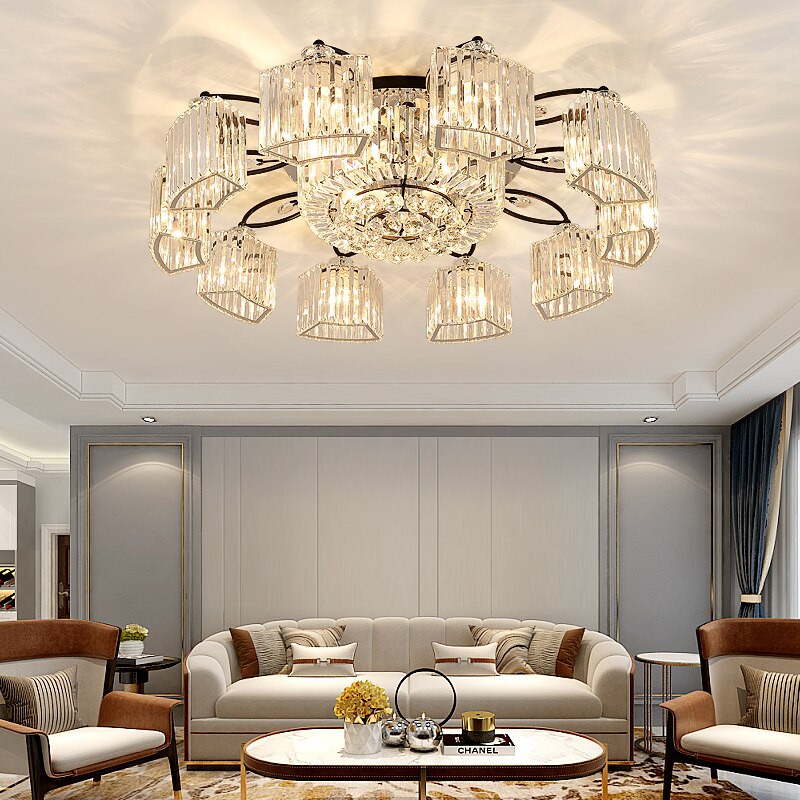 Modern Ceiling Circle Crystal Chandelier