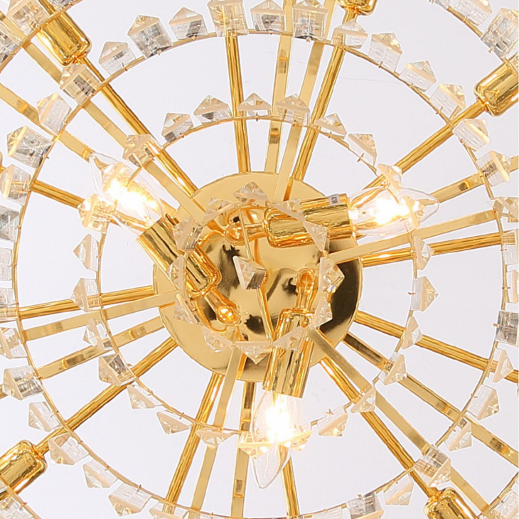 Luxury Round Chandelier Crystal