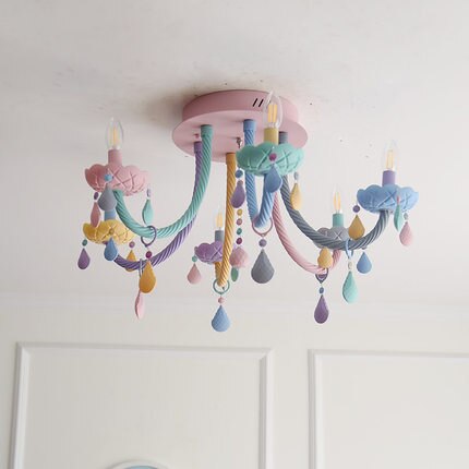 Modern Colorful Ceiling Chandelier For Kids