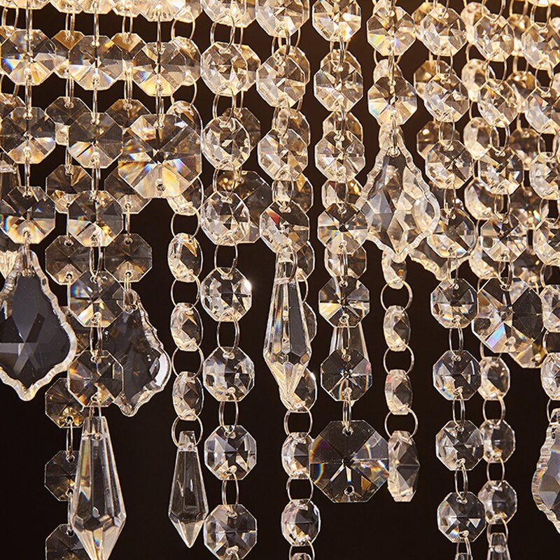 Creative Crystal Chandelier For Dining Room Gold Design Hanging Lamp Luxury Light Fixtures