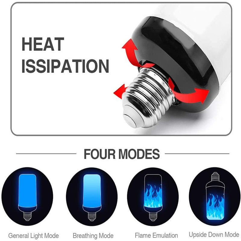 LED Flame Bulb Fire