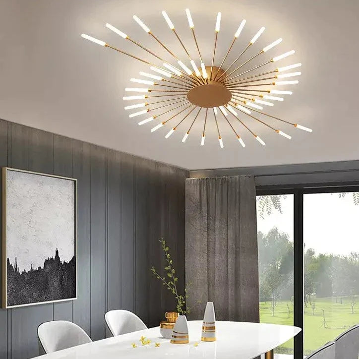 42 Lights Modern Sputnik Ceiling Chandelier