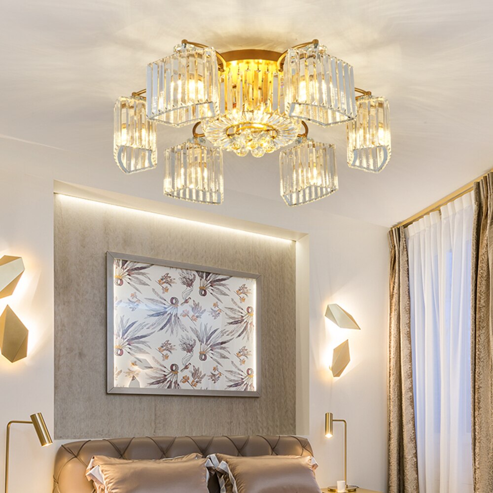 Modern Ceiling Circle Crystal Chandelier