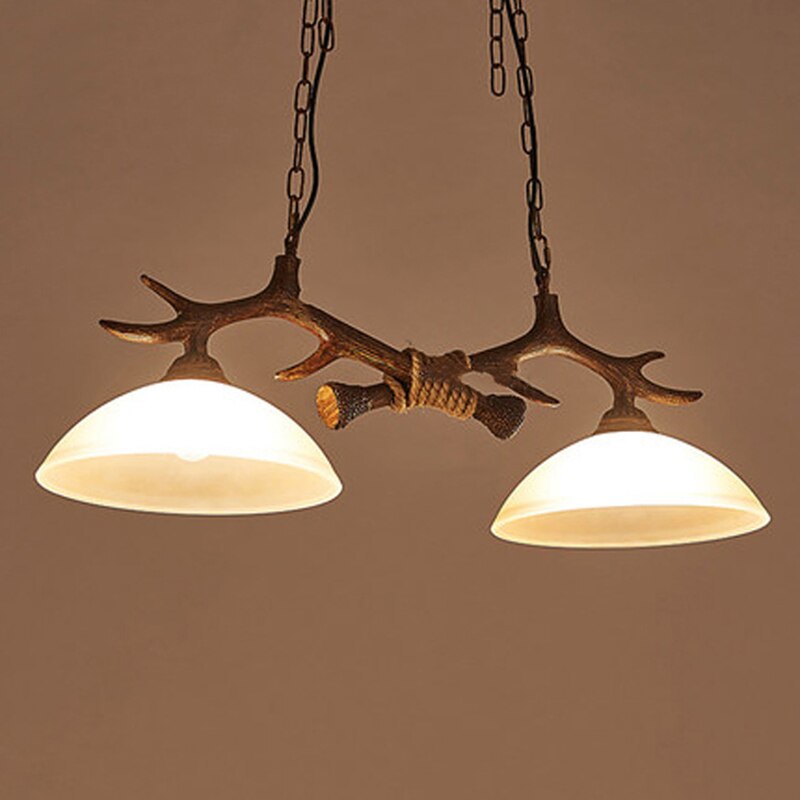 Double Retro Antler Vintage Pendat Lights