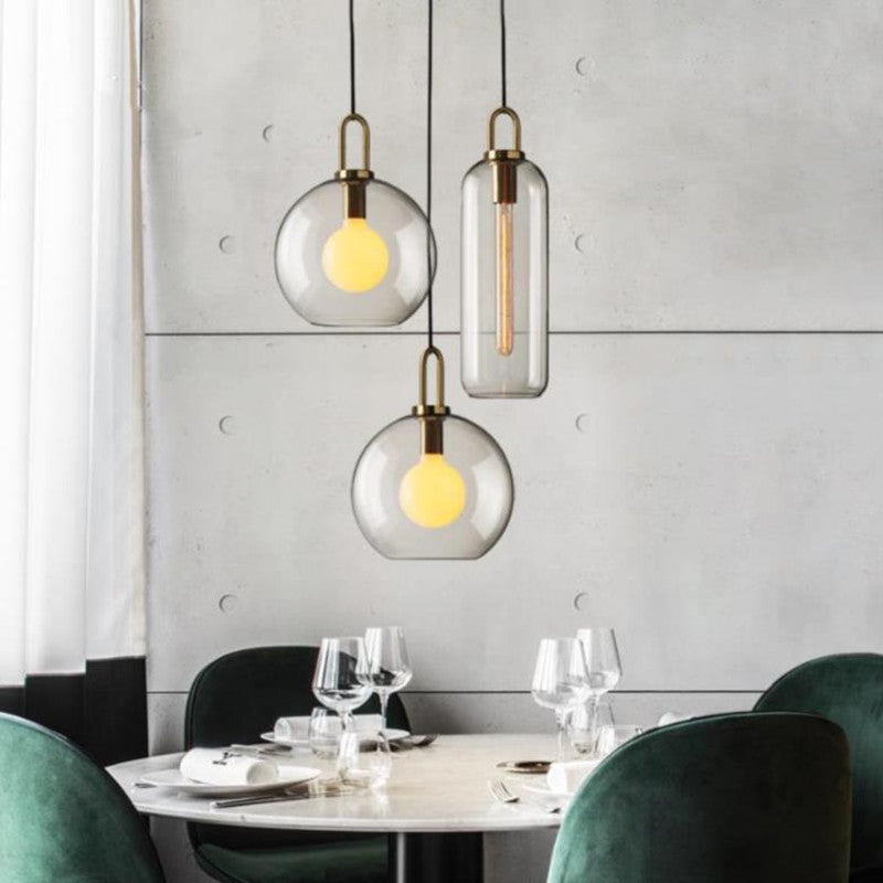 Glass Ball Modern Single Pendant Lights