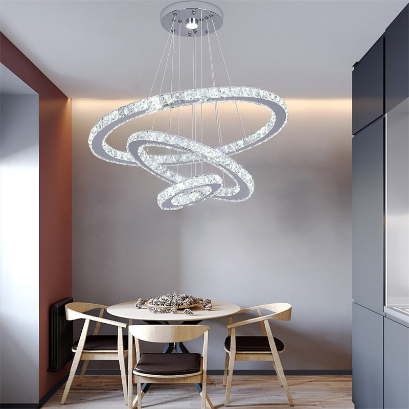 Apollo 3 - Modern Crystal Led Lights Chandelier