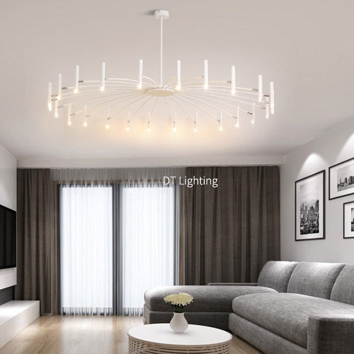 Bent and Adjustable Led Chandelier