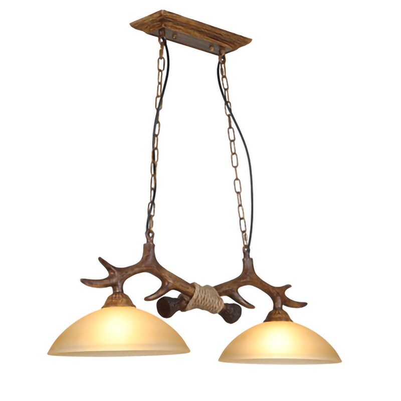 Double Retro Antler Vintage Pendat Lights