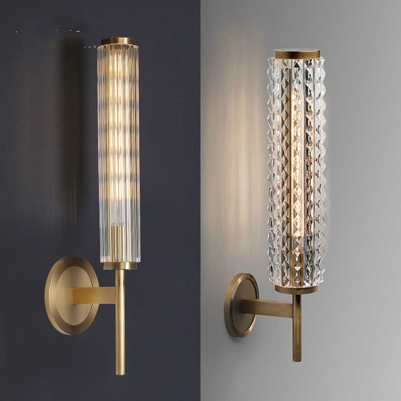 Salon Retro Brass Wall Light