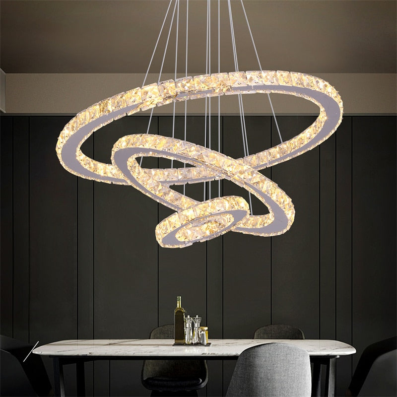 Apollo 3 - Modern Crystal Led Lights Chandelier