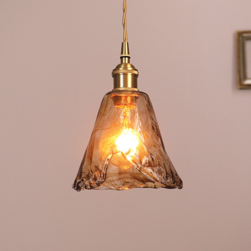 Modern Brass Glass Pendant Lights