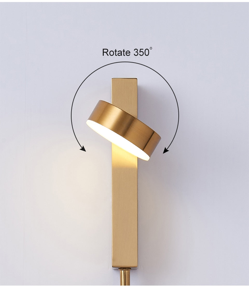 Led Rotation Lamp Rotation Led Indoor Wall Lamps